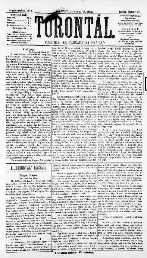 Torontál, 24. évf. 1895. február 27. 48. sz.