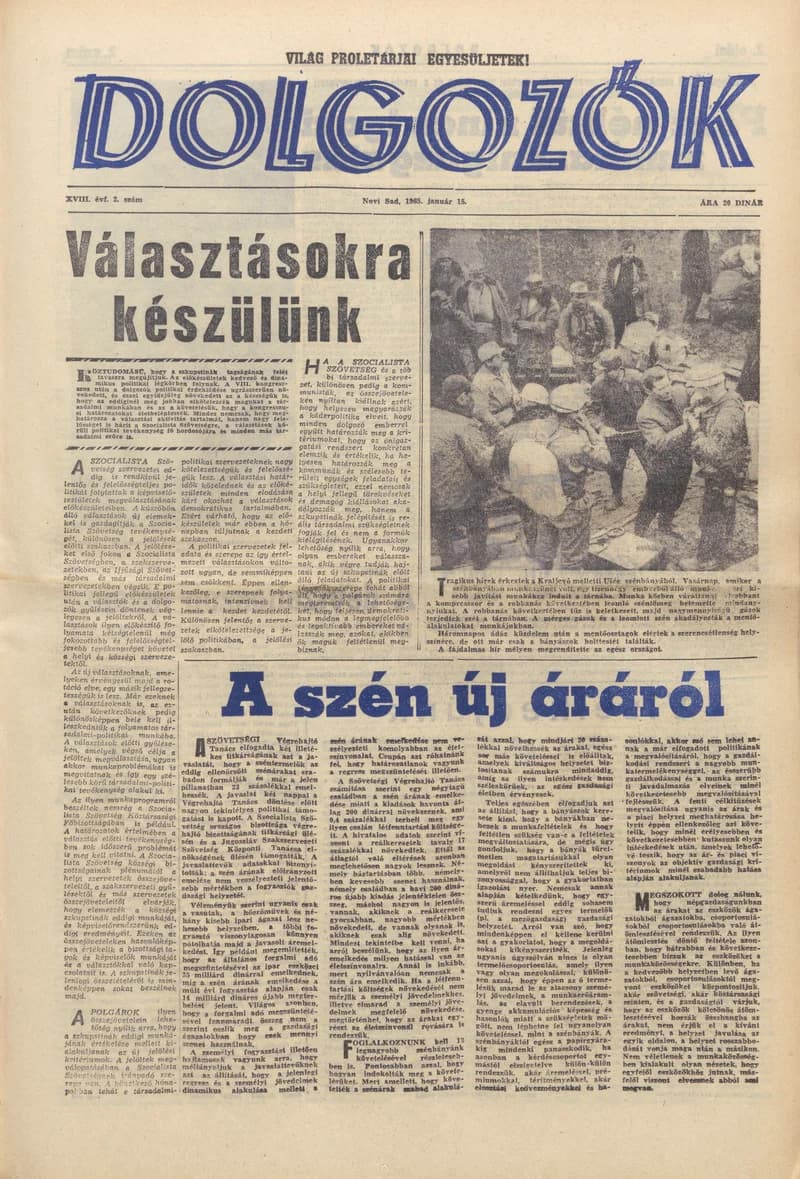 Dolgozók, 19. évf. 1965. január 15. 2. sz.