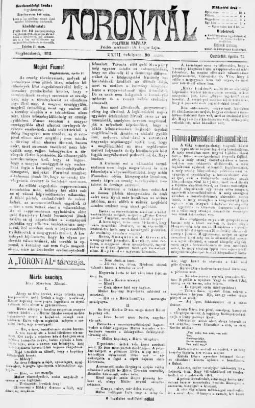 Torontál, 27. évf. 1898. április 21. 90. sz.