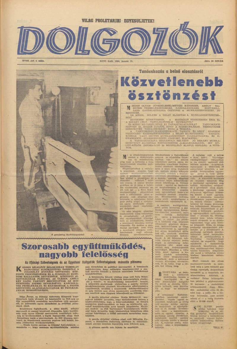 Dolgozók, 18. évf. 1964. január 31. 4. sz.