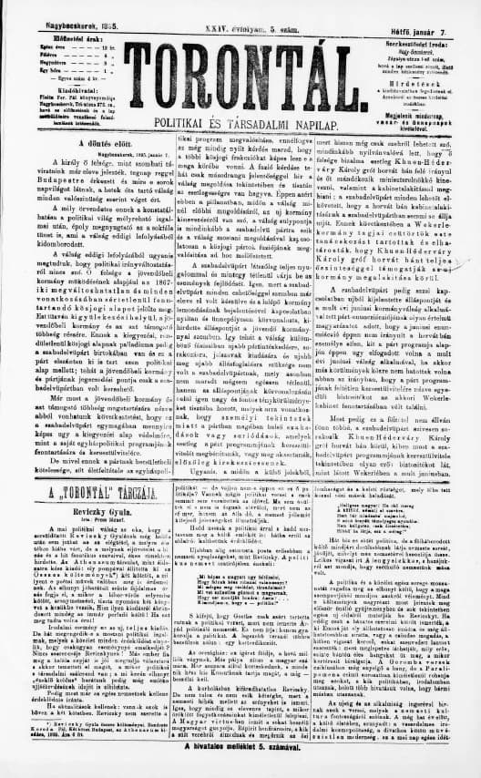 Torontál, 24. évf. 1895. január 7. 5. sz.