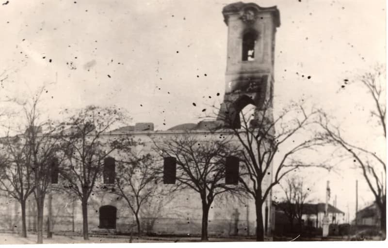 A leégett Szent István-templom