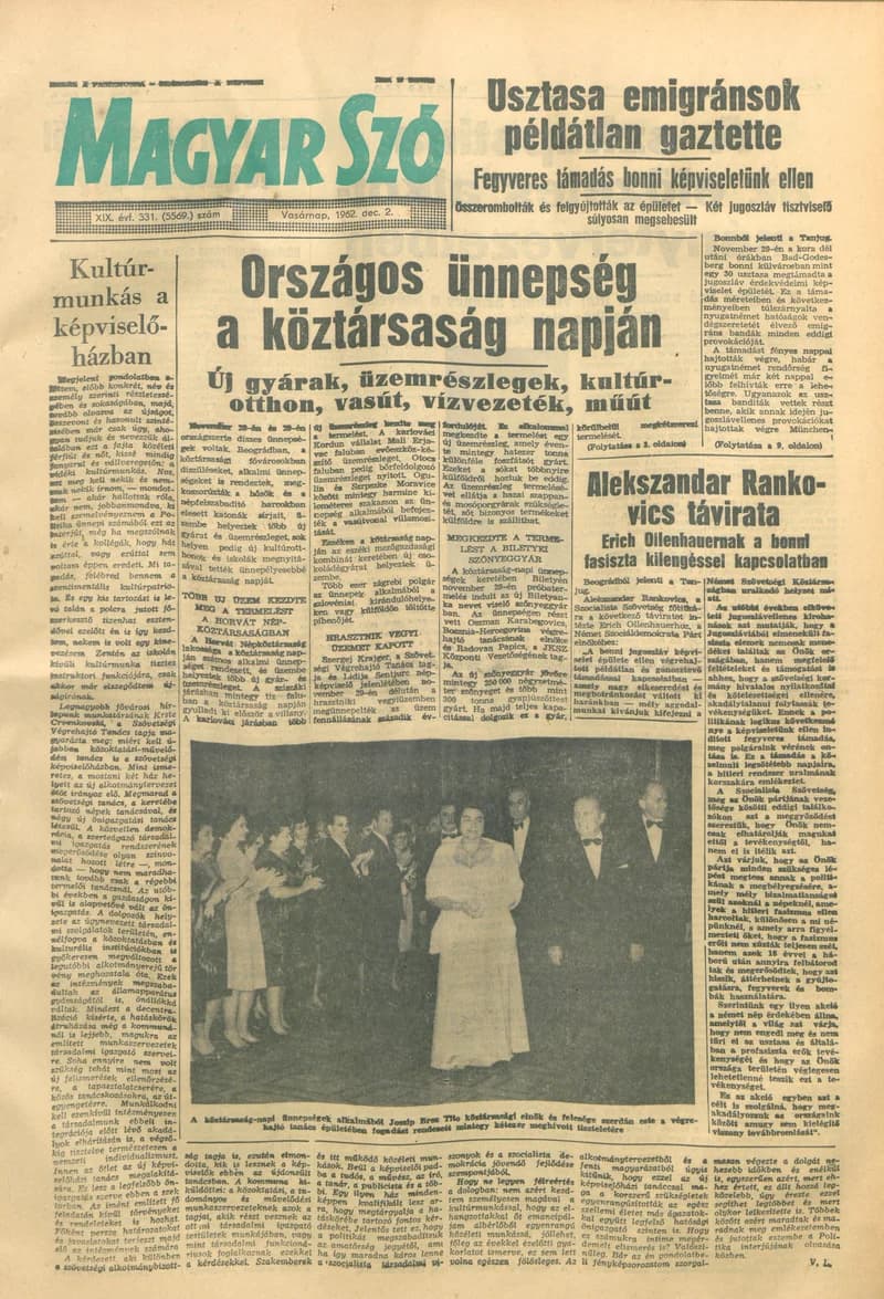 Magyar Szó, 19. évf. 1962. december 2. 331. sz. 1–24. oldal