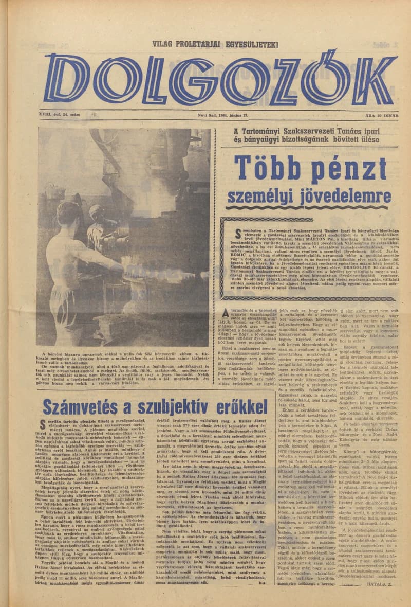 Dolgozók, 18. évf. 1964. január 19. 24. sz.
