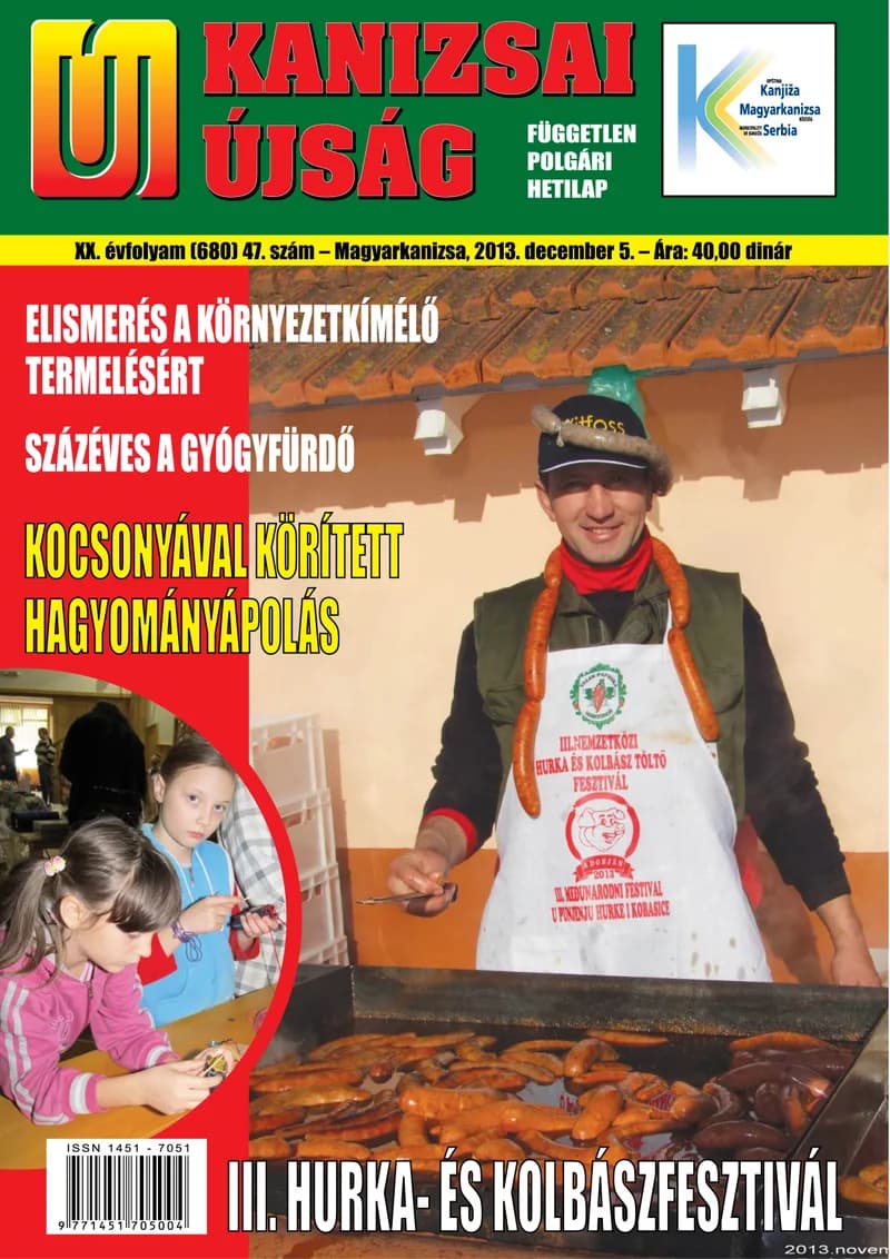 Új Kanizsai Újság, 20. évf. 2013. december 5. 47. sz.