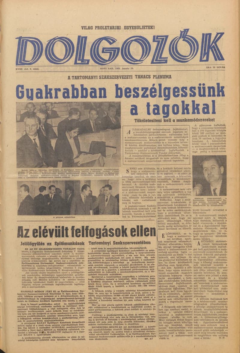 Dolgozók, 18. évf. 1964. január 24. 3. sz.