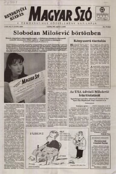 Magyar Szó, 58. évf. 2001. április 2. 77. sz. 1–8. oldal
