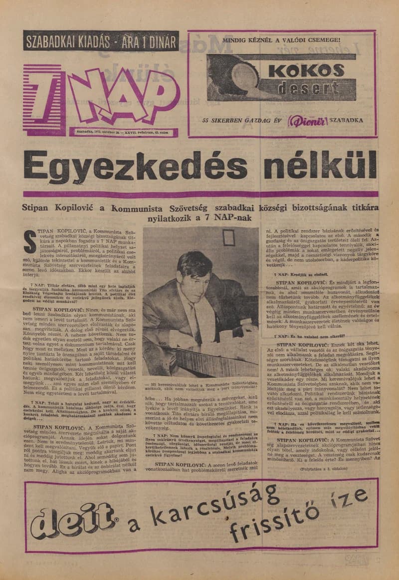 7 Nap, 27. évf. 1972. október 20. 42. sz. 1–28. oldal