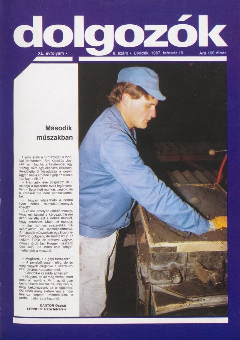 Dolgozók, 41. évf. 1987. február 19. 8. sz.