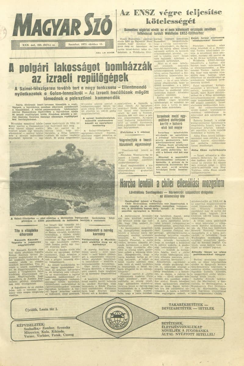 Magyar Szó, 30. évf. 1973. október 13. 282. sz.