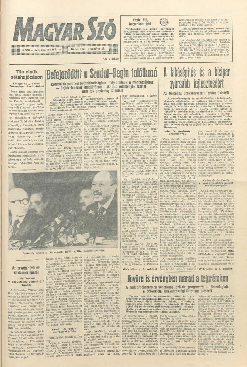 Magyar Szó, 34. évf. 1977. december 27. 355. sz.