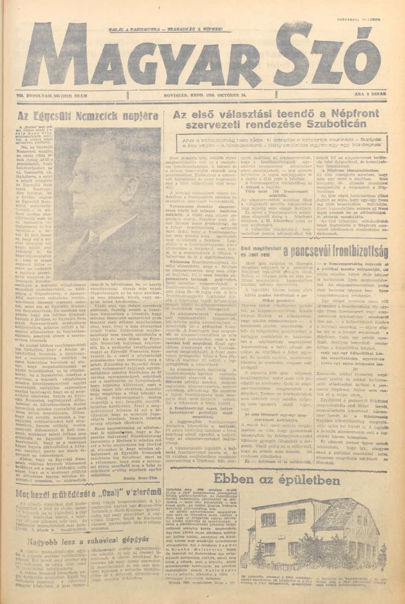 Magyar Szó, 7. évf. 1950. október 24. 253. sz. 1–4. oldal