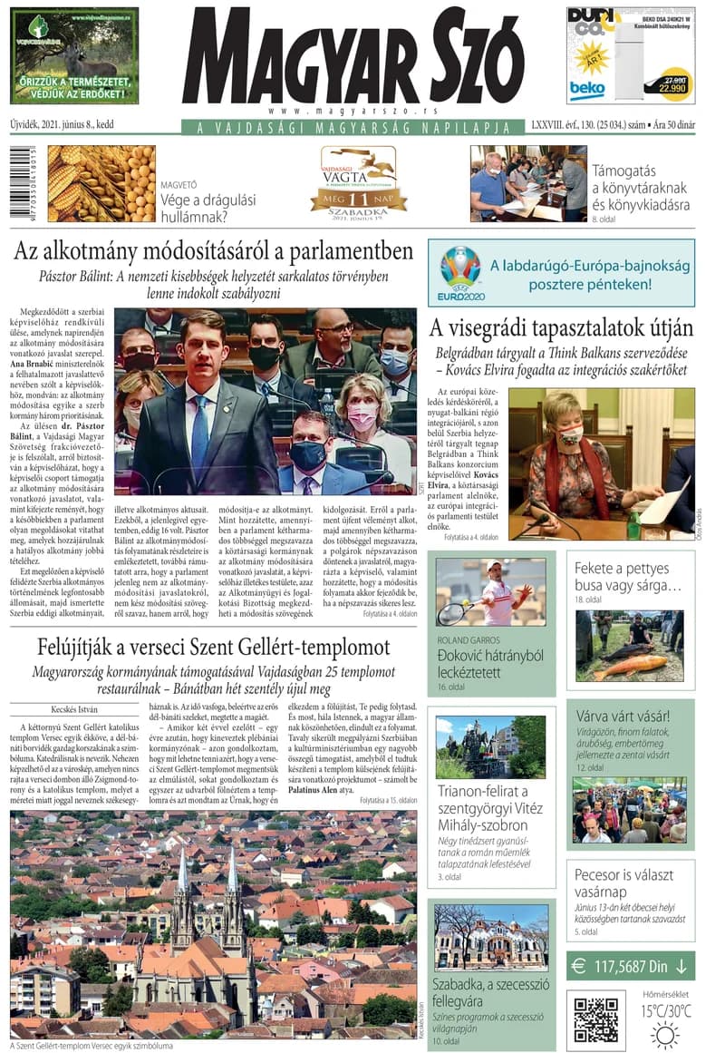 Magyar Szó, 78. évf. 2021. június 8. 130. sz. 1–20. oldal