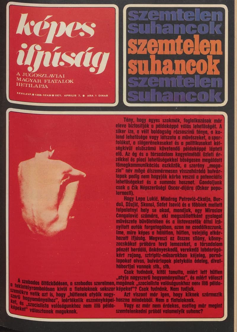 Képes Ifjúság, 27. évf. 1971. április 7. 1208. sz.