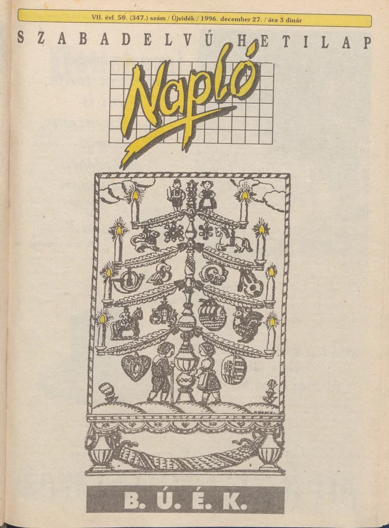 Napló - Szabadelvű hetilap, 7. évf. 1996. december 27. 347. sz.