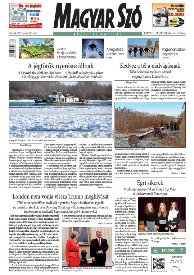 Magyar Szó, 74. évf. 2017. január 31. 24. sz. 1–20. oldal