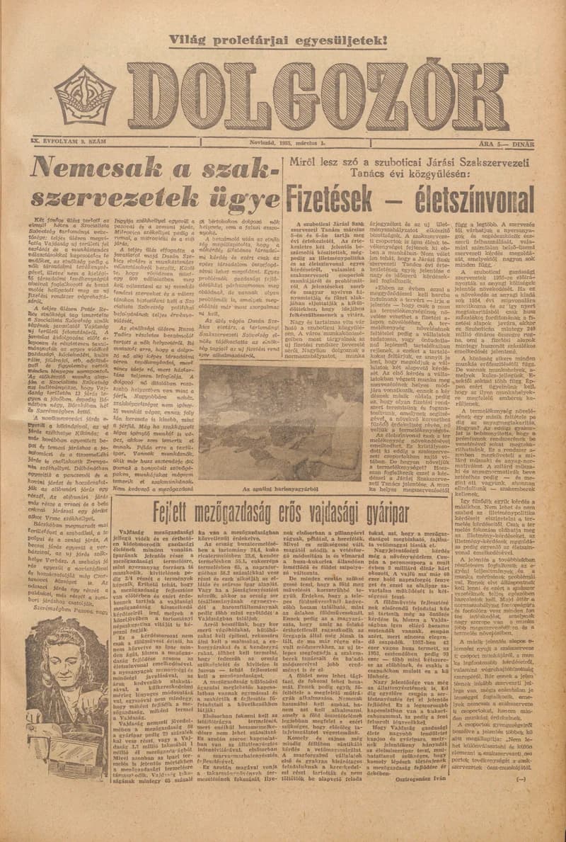 Dolgozók, 9. évf. 1955. március 1. 9. sz.