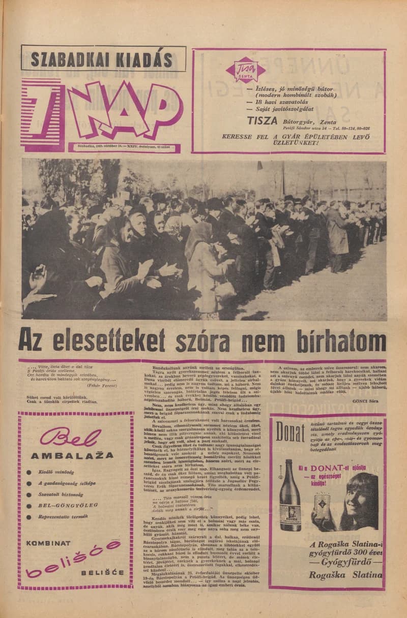 7 Nap, 24. évf. 1969. október 24. 43. sz. 1–16. oldal