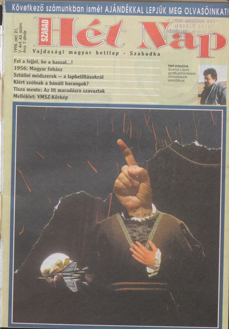 Szabad Hét Nap, 5. évf. 1998. október 21. 43. sz.