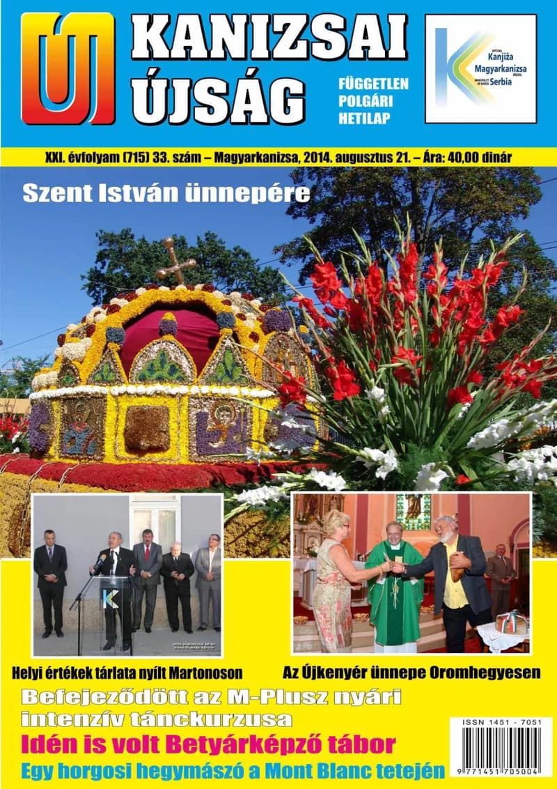 Új Kanizsai Újság, 21. évf. 2014. augusztus 21. 33. sz.