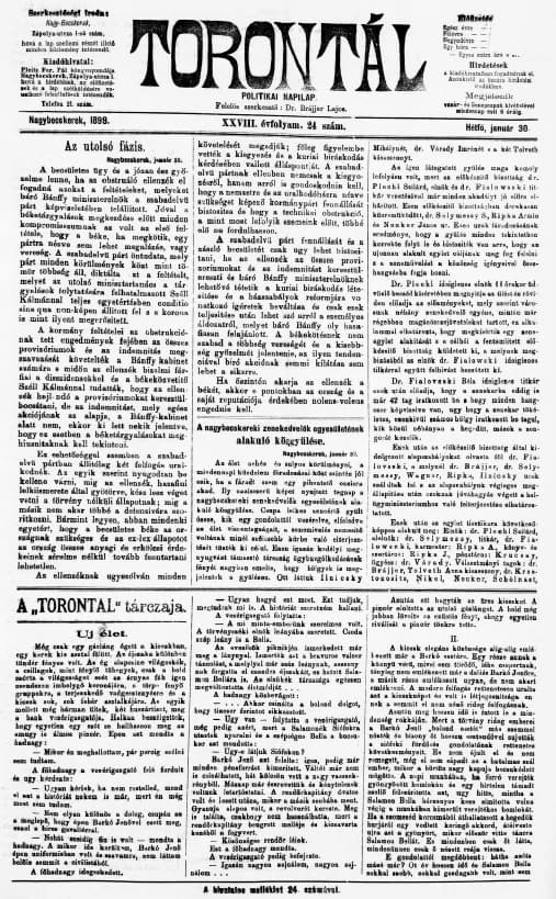 Torontál, 28. évf. 1899. január 30. 24. sz.