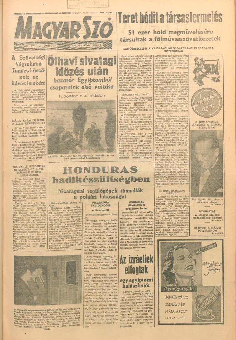 Magyar Szó, 14. évf. 1957. május 5. 121. sz. 1–12. oldal