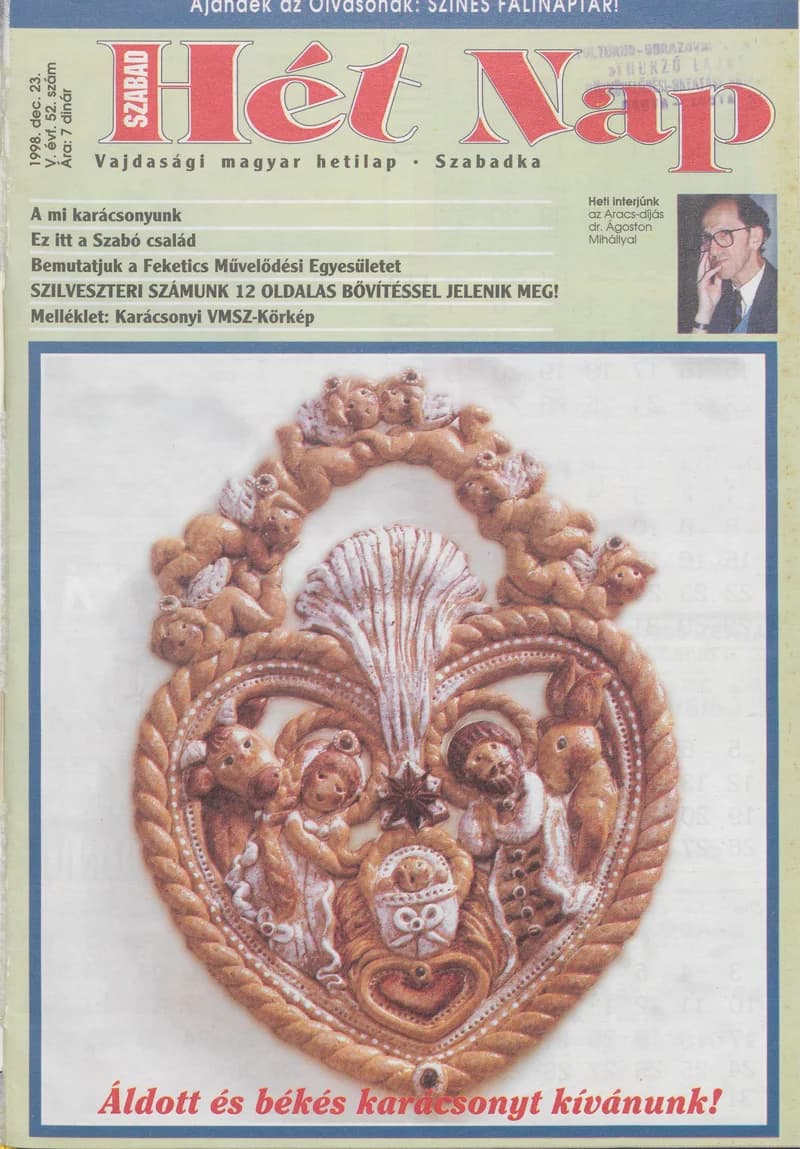 Szabad Hét Nap, 5. évf. 1998. december 23. 52. sz.