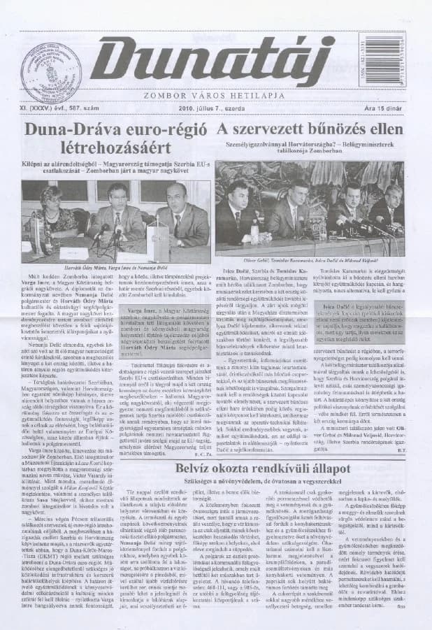 Dunatáj, 12. évf. 2010. július 7. 587. sz.