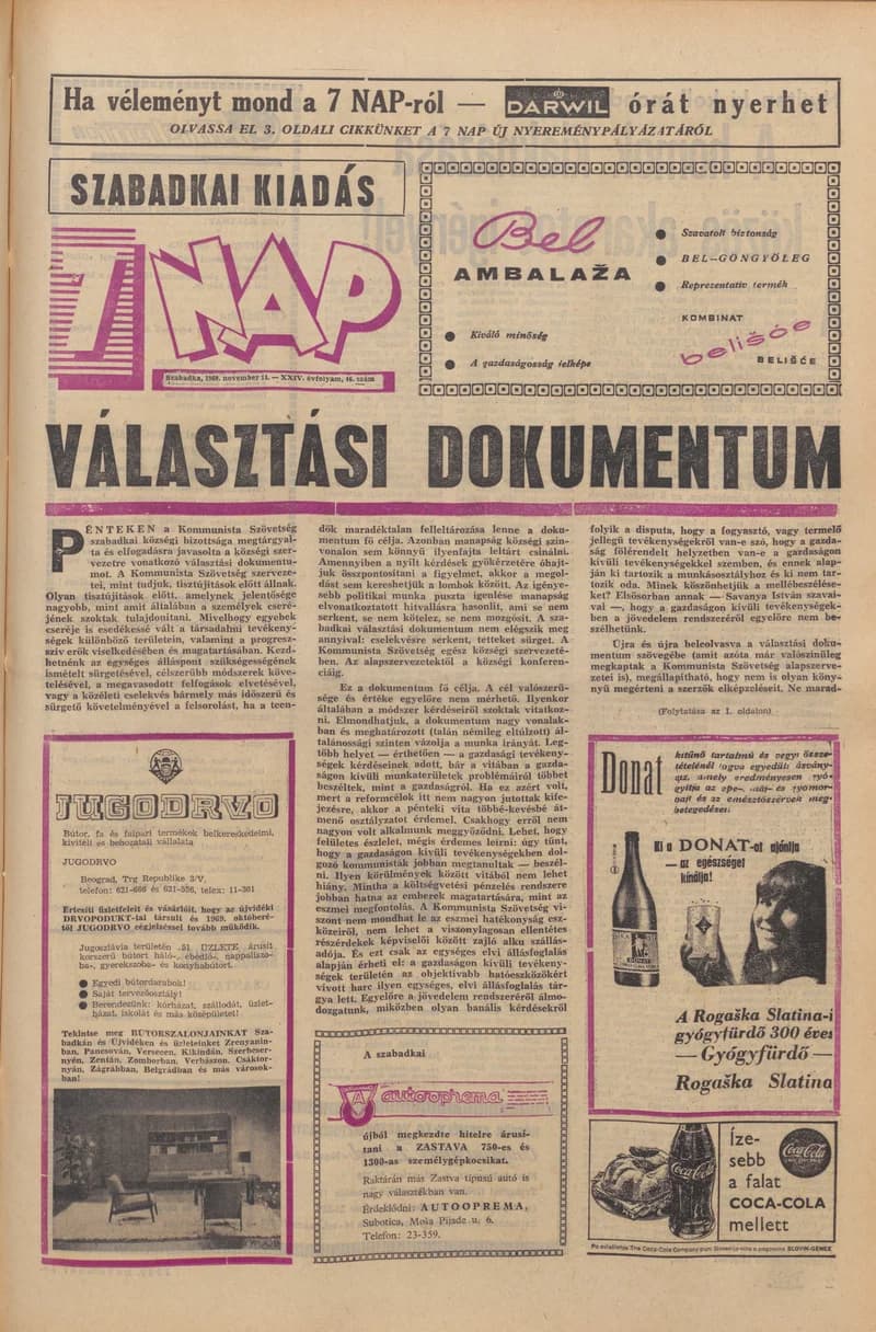 7 Nap, 24. évf. 1969. november 14. 46. sz. 1–16. oldal
