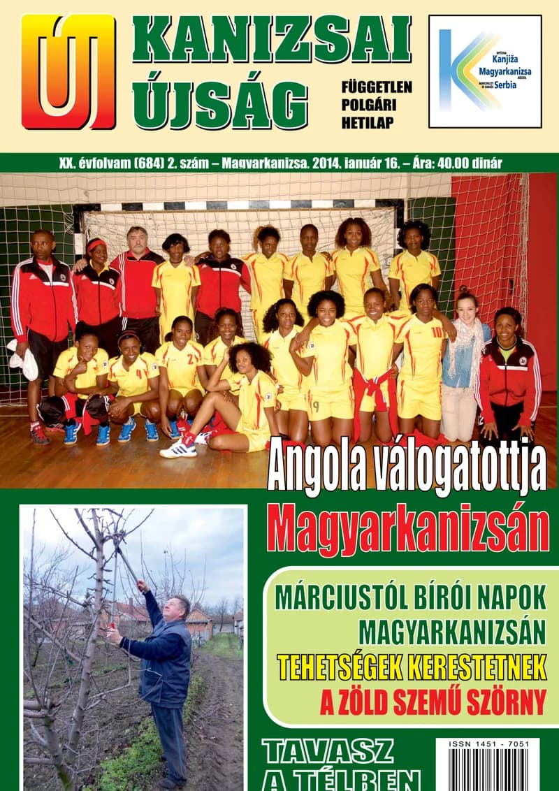 Új Kanizsai Újság, 21. évf. 2014. január 16. 2. sz.