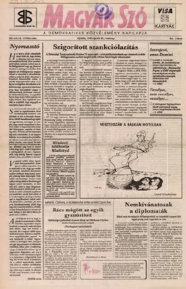 Magyar Szó, 52. évf. 1995. április 23. 94. sz. 1–24. oldal