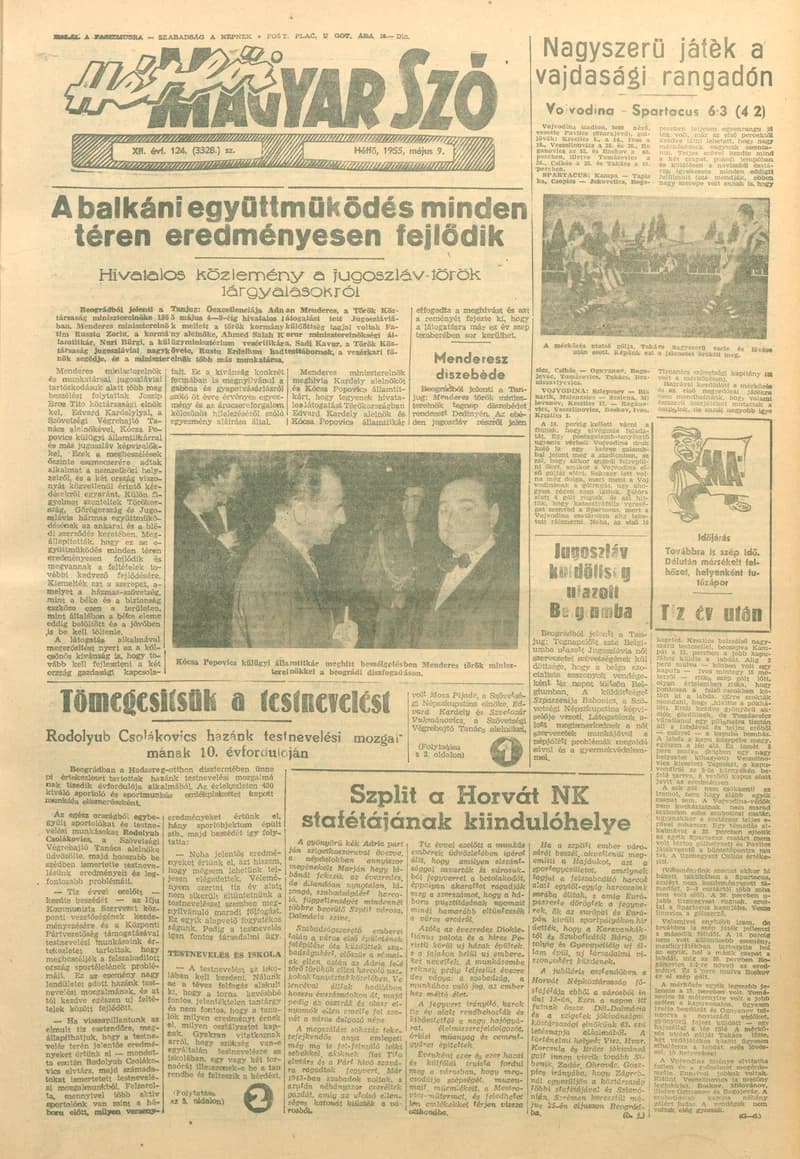 Magyar Szó, 12. évf. 1955. május 9. 124. sz. 1–6. oldal