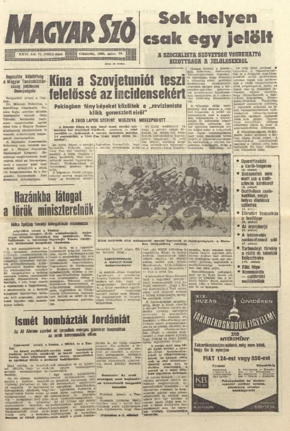 Magyar Szó, 26. évf. 1969. március 20. 77. sz. 1–20. oldal