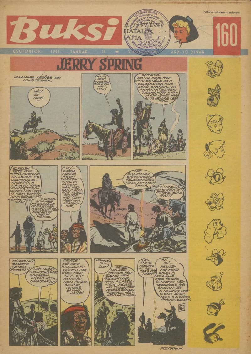 Buksi, 5. évf. 1961. január 12. 160. sz.