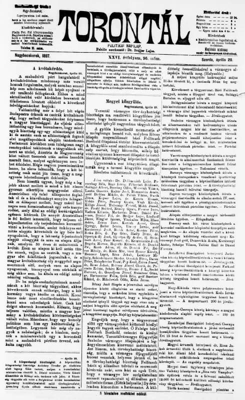 Torontál, 26. évf. 1897. április 28. 96. sz.