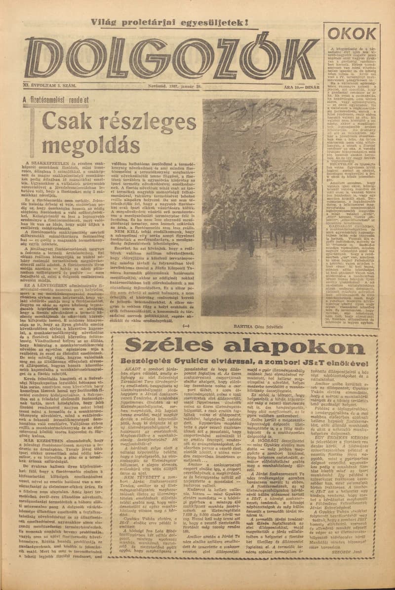 Dolgozók, 11. évf. 1957. január 29. 5. sz.