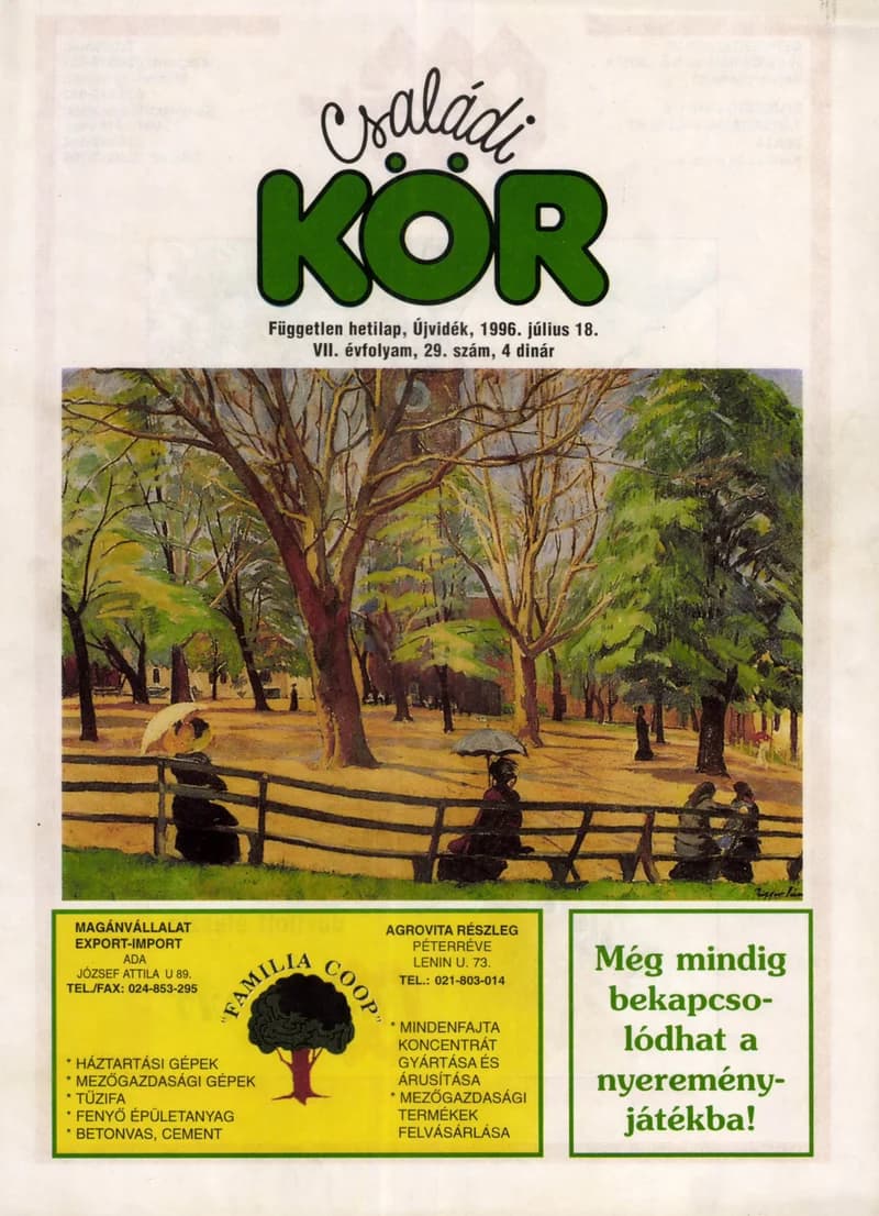 Családi Kör, 7. évf. 1996. július 18. 29. sz.