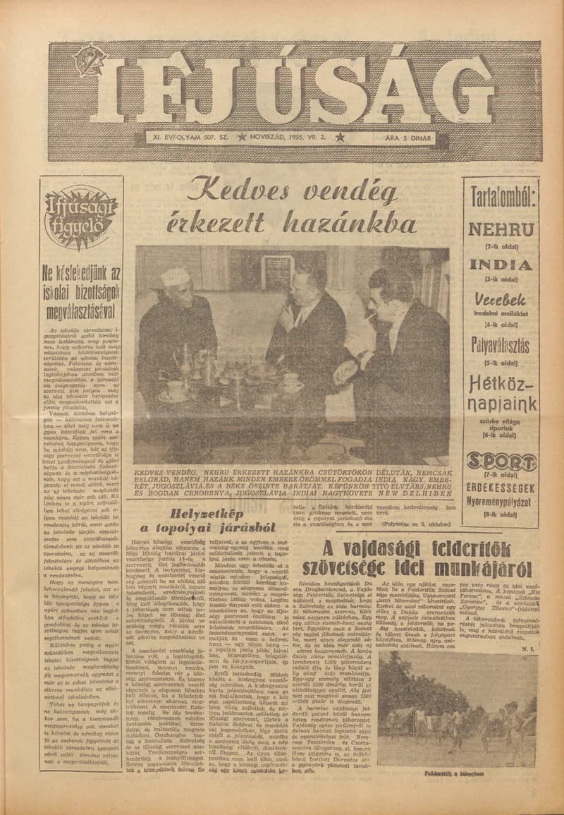 Ifjúság, 11. évf. 1955. július 2. 507. sz.