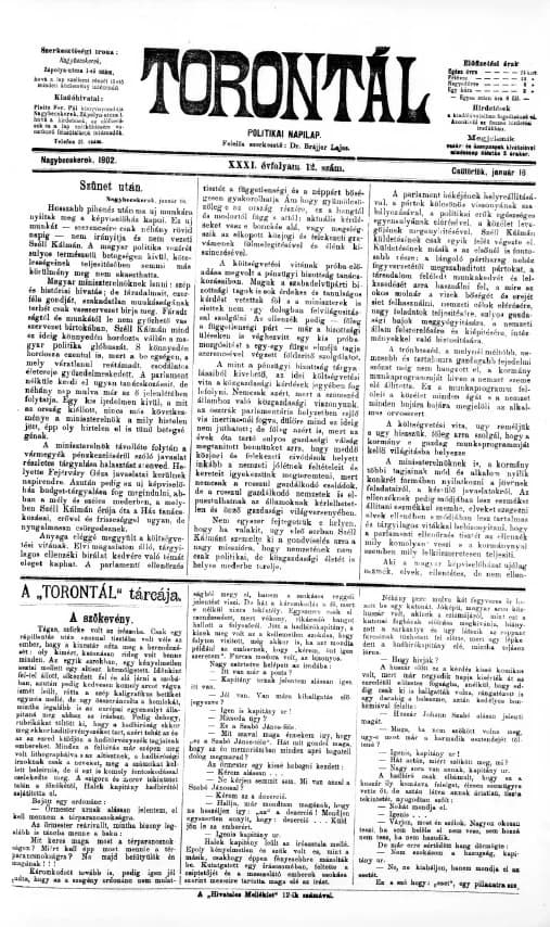 Torontál, 31. évf. 1902. január 16. 12. sz.