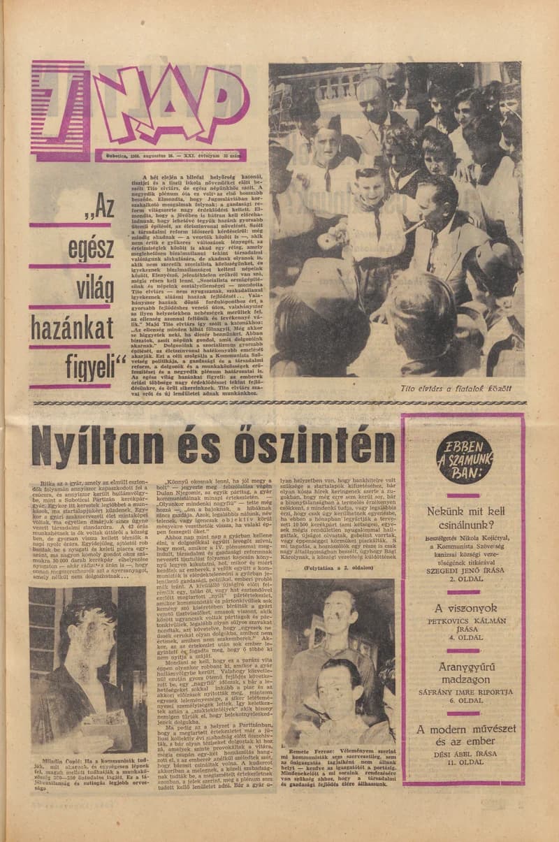 7 Nap, 21. évf. 1966. augusztus 26. 35. sz. 1–20. oldal