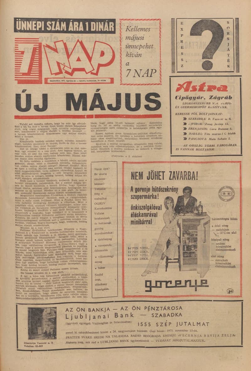 7 Nap, 26. évf. 1971. április 30. 19. sz. 1–32. oldal