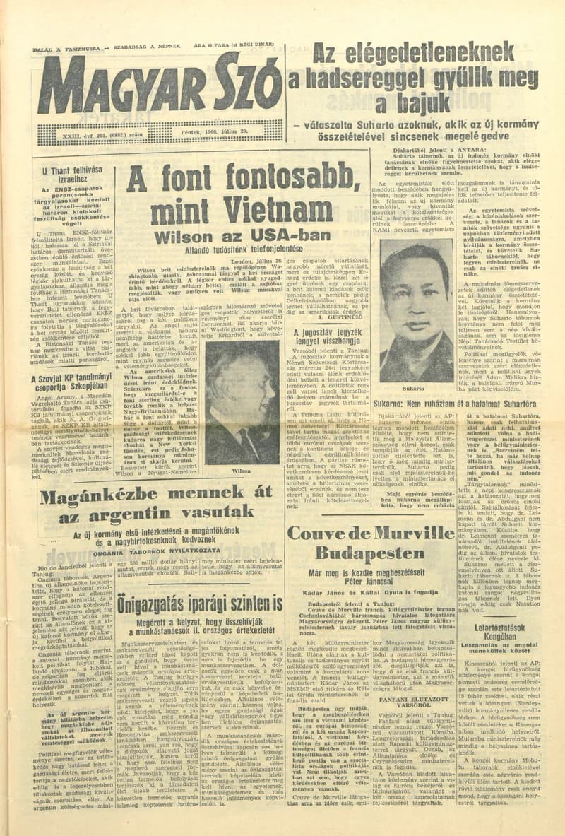 Magyar Szó, 23. évf. 1966. július 29. 205. sz.