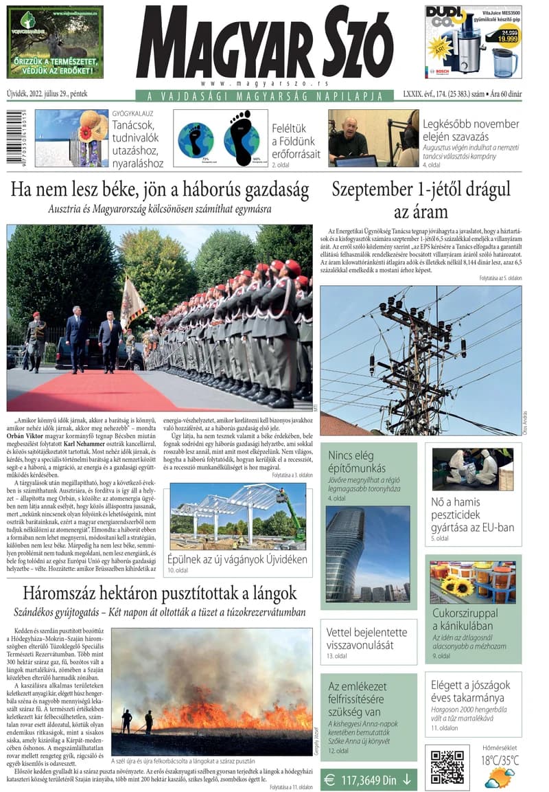 Magyar Szó, 79. évf. 2022. július 29. 174. sz. 1–16. oldal