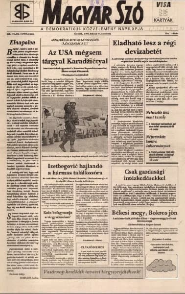 Magyar Szó, 52. évf. 1995. február 9. 32. sz. 1–16. oldal