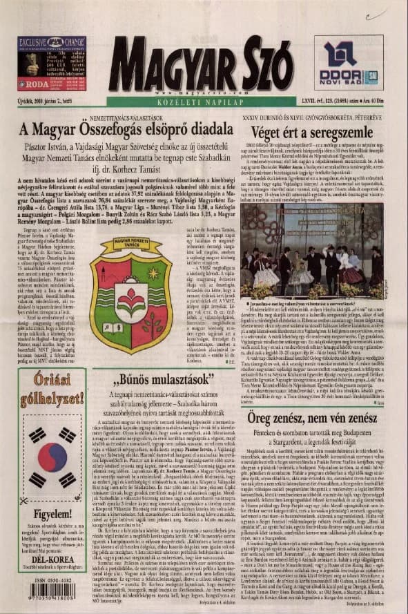 Magyar Szó, 67. évf. 2010. június 7. 129. sz. 1–16. oldal