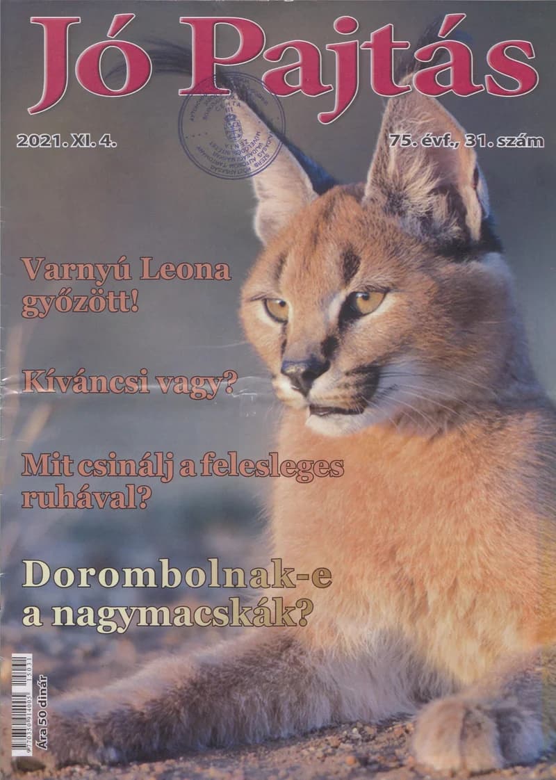Jó Pajtás, 75. évf. 2021. november 4. 31. sz.
