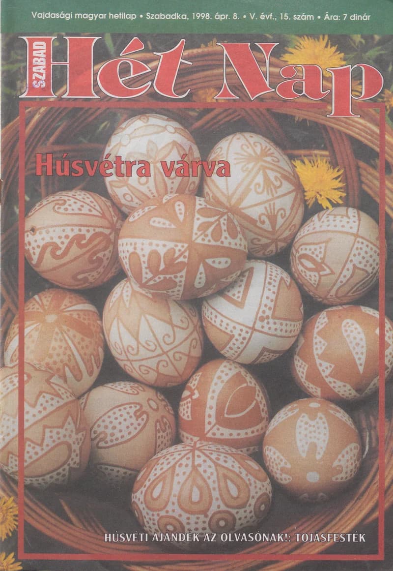 Szabad Hét Nap, 5. évf. 1998. április 8. 15. sz.