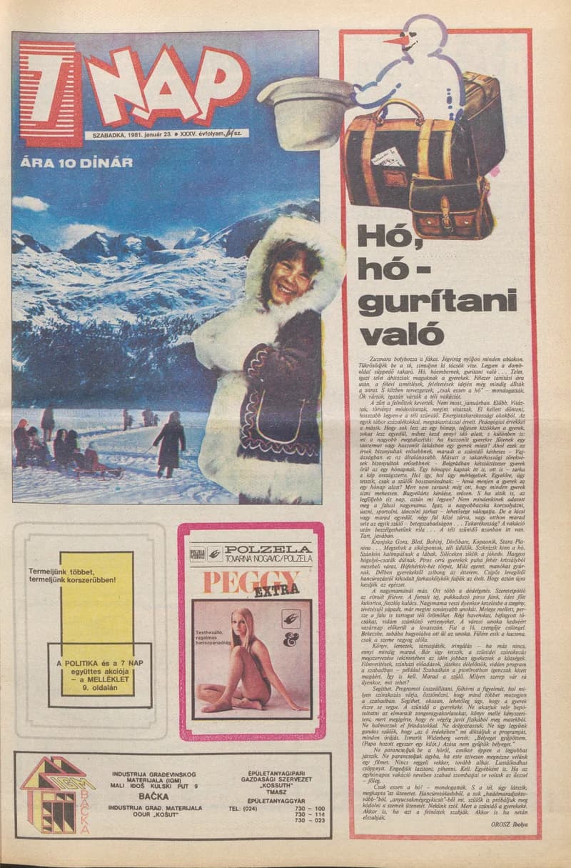 7 Nap, 36. évf. 1981. január 23. 4. sz. 1–20. oldal