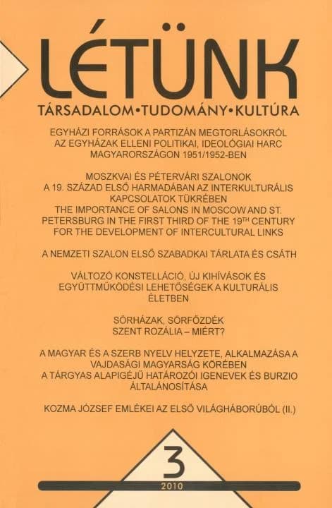 Létünk, 40. évf. 2010. 3. sz. 1–193. oldal