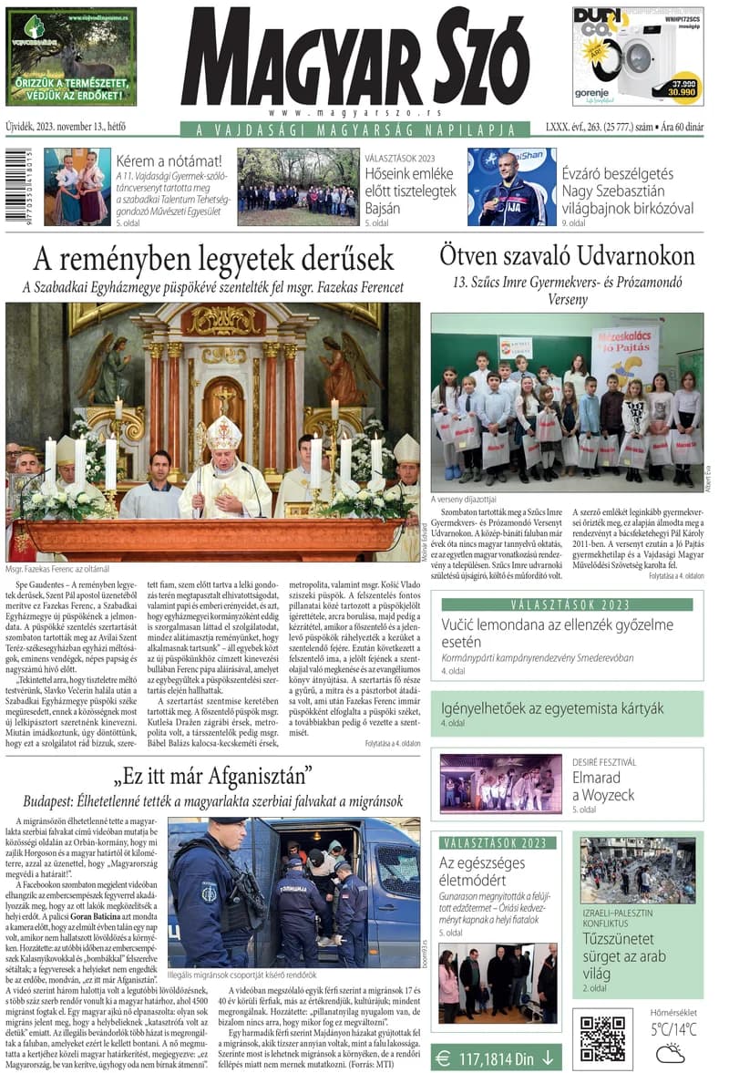 Magyar Szó, 80. évf. 2023. november 13. 263. sz. 1–16. oldal